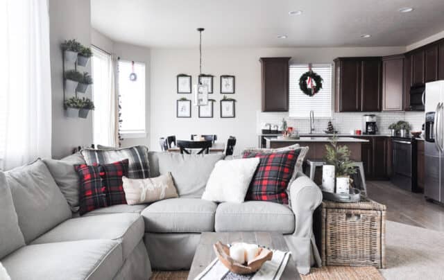 Simple Christmas Living Room Home Tour - The Crafty Blog Stalker