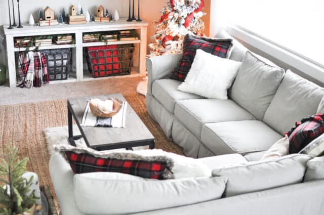Simple Christmas Living Room Home Tour - The Crafty Blog Stalker