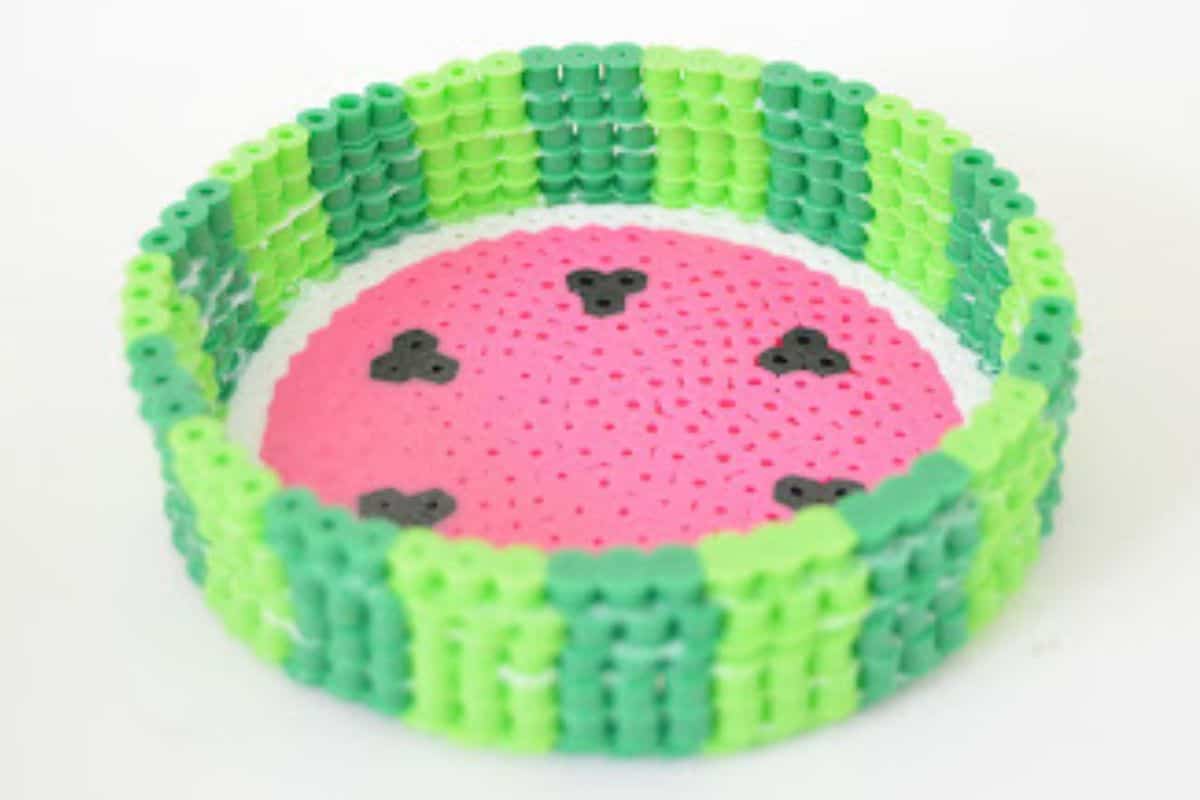 Perler Beads Fruit Bowl.