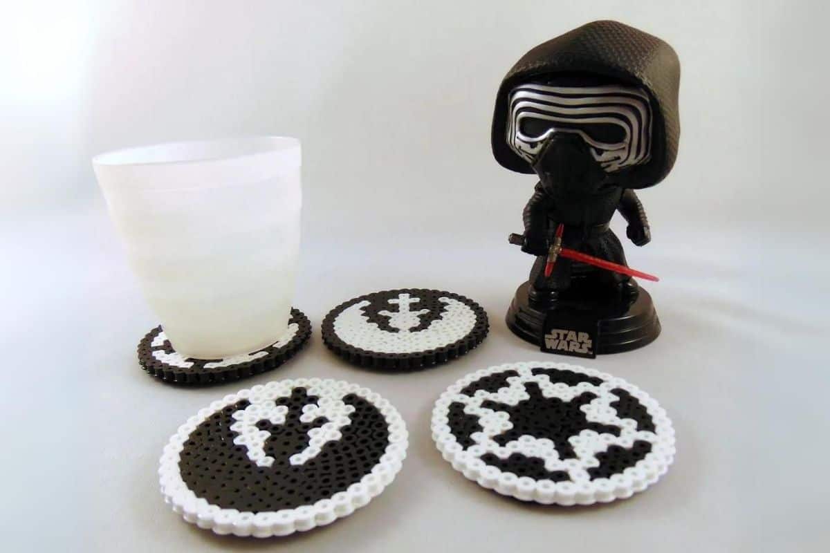 Star Wars Perler Bead Coasters.