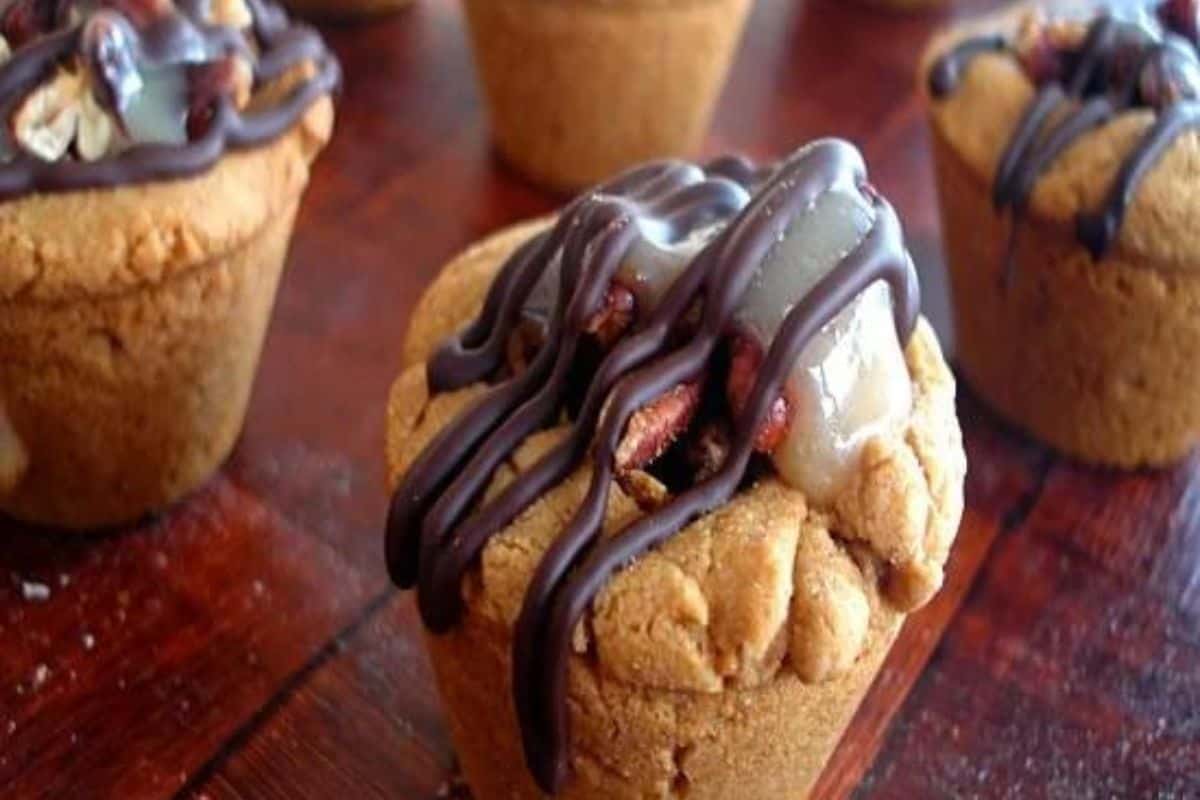 Turtle Cookie Cups.