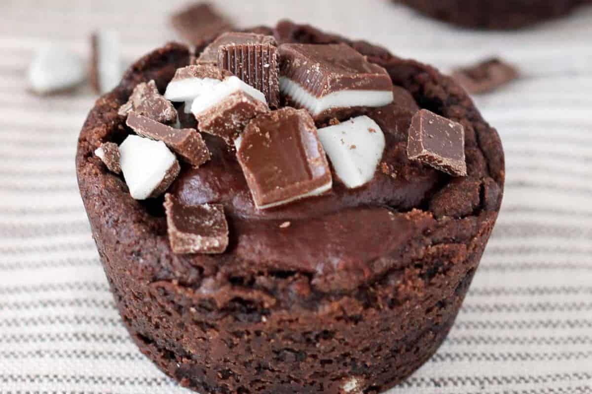 Dark Chocolate Andes Cookie Cups.
