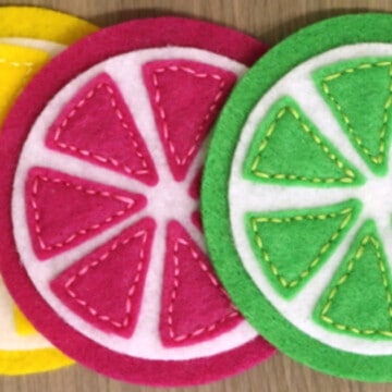 How to Make Felt Citrus Coasters with the Cricut Maker, a Cricut tutorial featured by top US craft blog, The Crafty Blog Stalker.