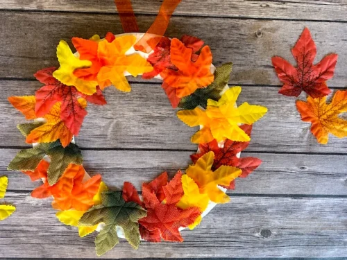 Cute fall wreath craft