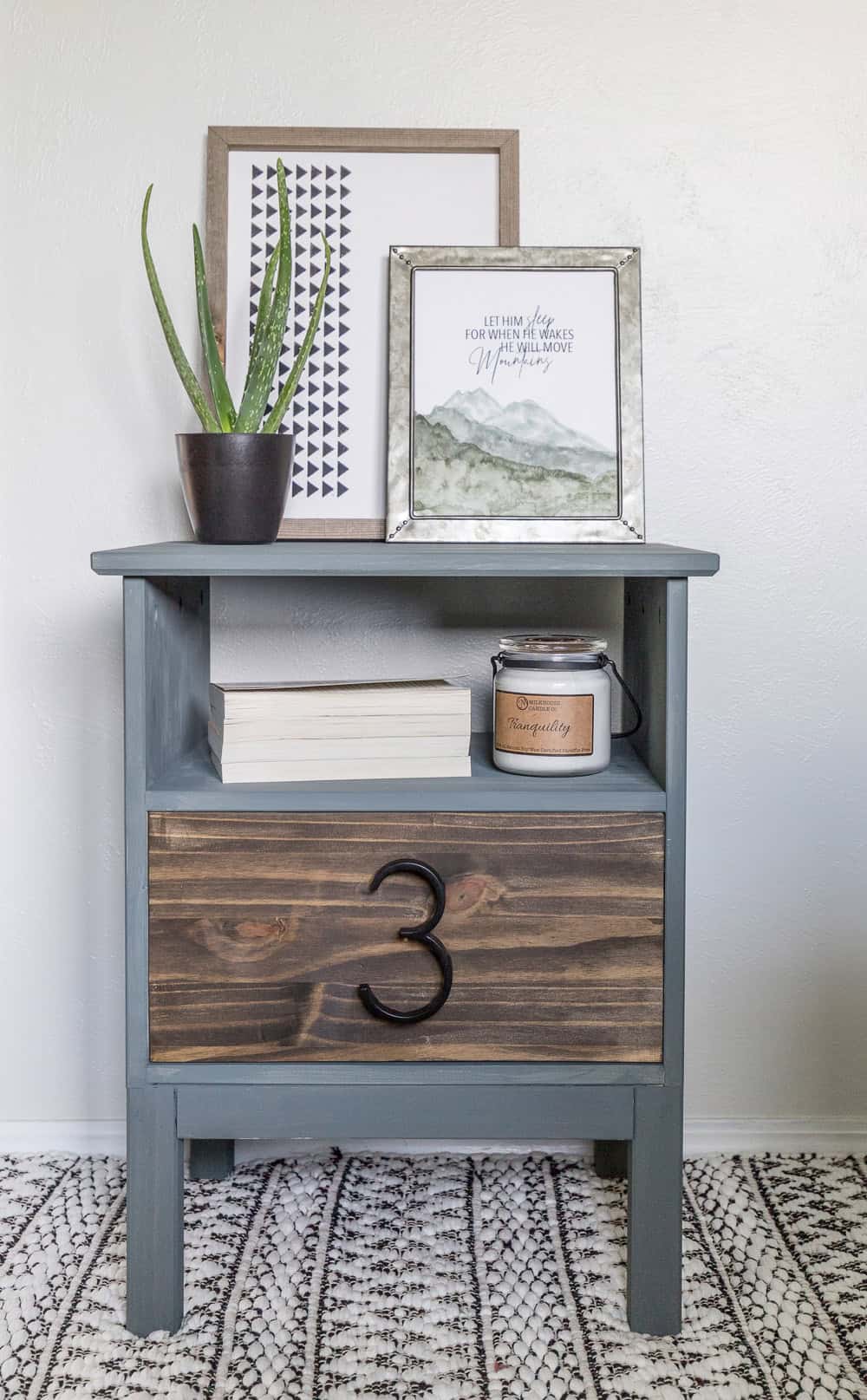  Learn how to create this adorable artwork for your boys room using this Mountain Watercolor Tutorial combined with this adorable printable quote. 