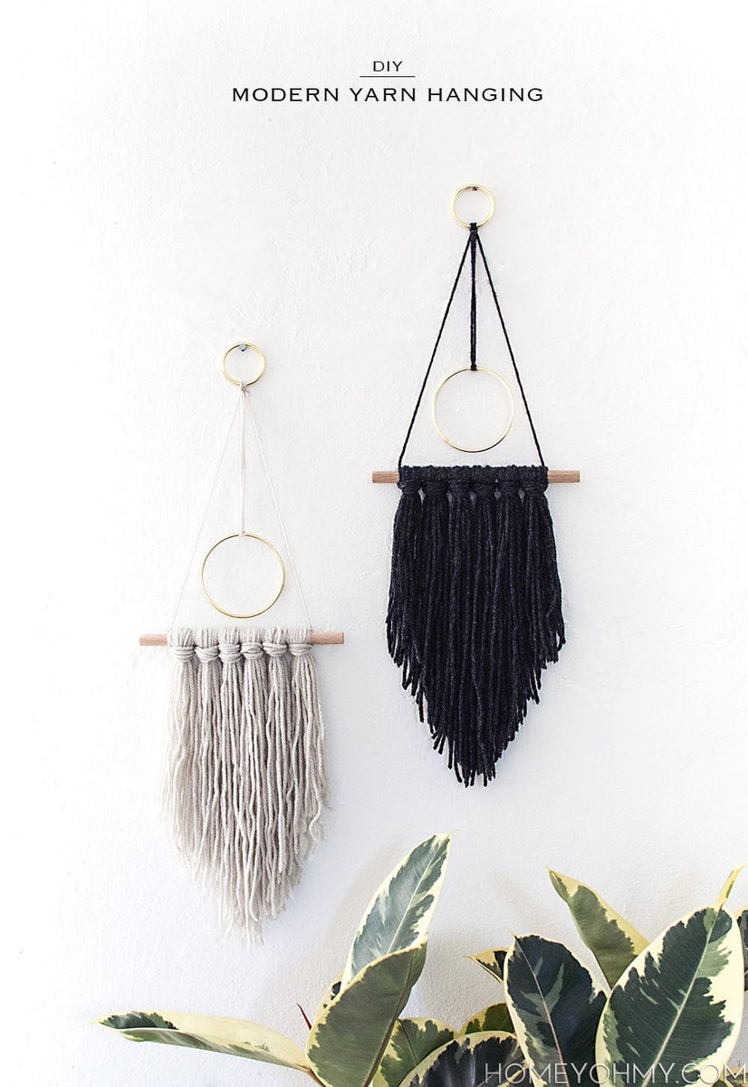 34 DIY Yarn Wall Hanging Crafts - The Crafty Blog Stalker