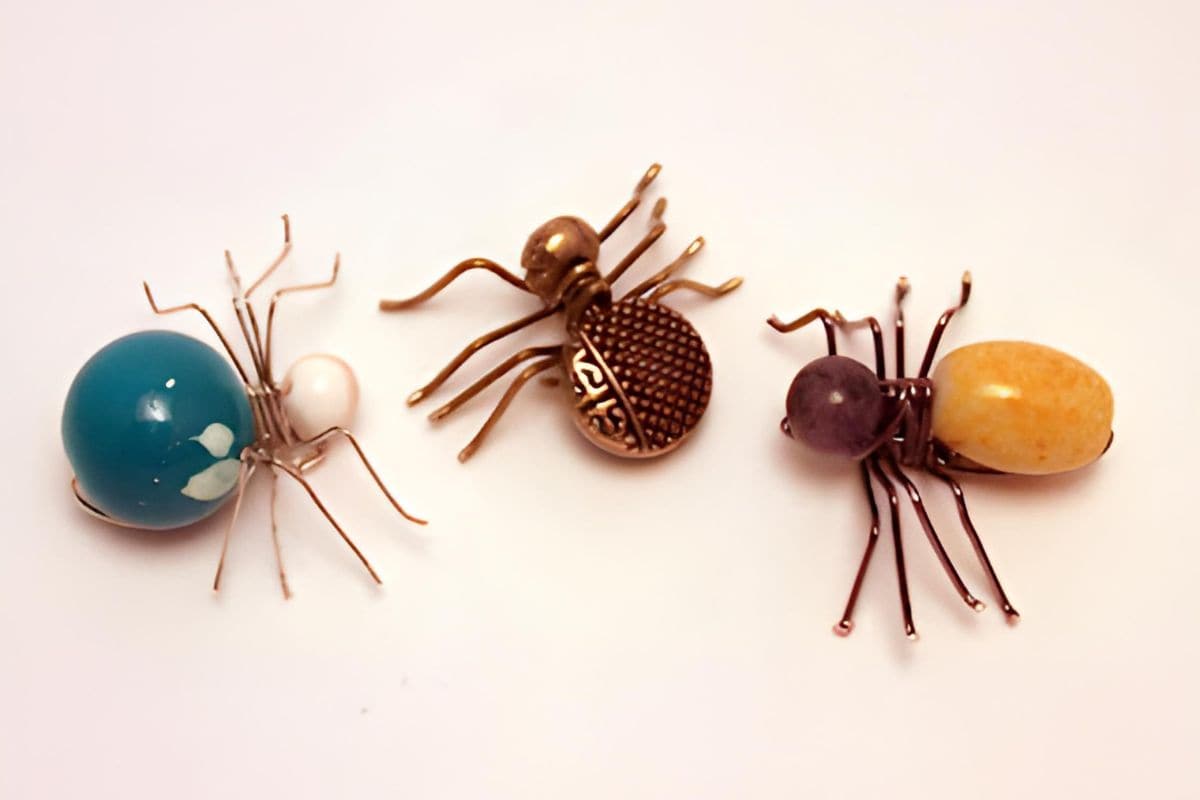 Small Beaded Spiders.