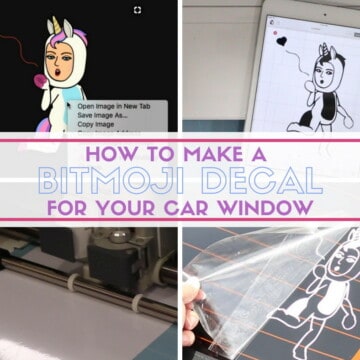 How to Make a Bitmoji Decal for your Car Window | Easy DIY Craft Tutorial Idea | Stickers | Avatar | Cricut | Cricut Maker | Cricut Explore Air 2 | Vinyl | transfer Tape |