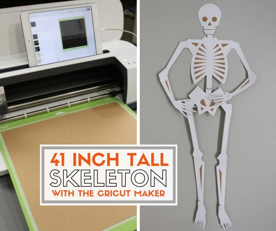 How to Make a 41inch Large Skeleton with the Cricut Maker