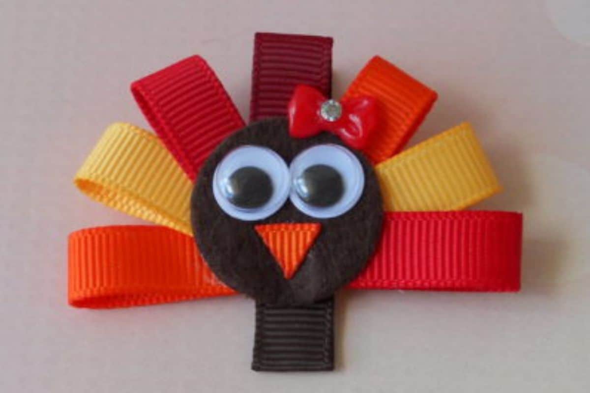 Turkey Hair Clip.