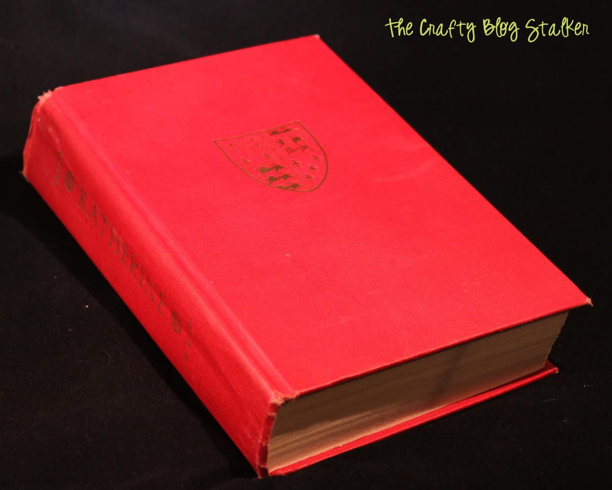Old red book entitled Katherine.