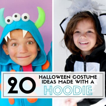 20 Halloween Costume Ideas for Kids made with a Hoodie | Easy DIY Craft Tutorial Idea | No-Sew | Handmade | Jacket