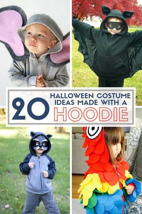 20 Halloween Costume Ideas for Kids made with a Hoodie | Easy DIY Craft Tutorial Idea | No-Sew | Handmade | Jacket 