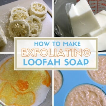 How to Make Exfoliating Loofah Soap | Easy DIY Craft Tutorial Idea | Gift Ideas | Handmade Gifts | Soap Making | Melt and Pour | Essential Oils | Glitter |