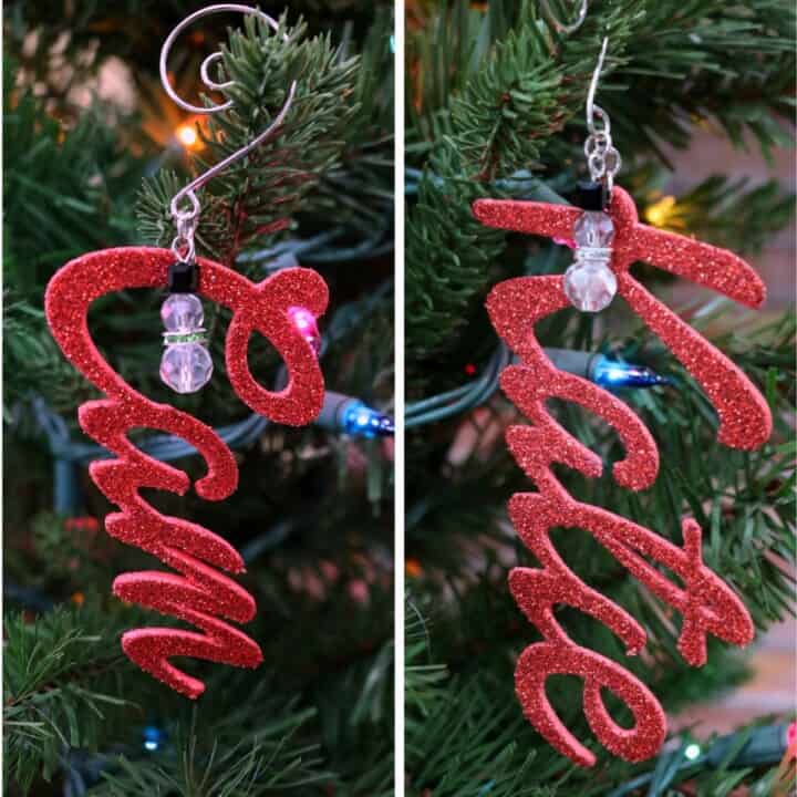 How To Make Personalized Cricut Ornaments - Crafty Blog Stalker