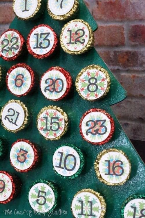 How to Make a Christmas Tree Advent Calendar with Cricut Maker, a tutorial featured by top US craft blog, The Crafty Blog Stalker.