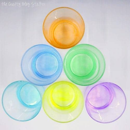 How to Make Colored Drinking Glasses with Glass Paint tutorial featured by top US craft blog, The Crafty Blog Stalker.