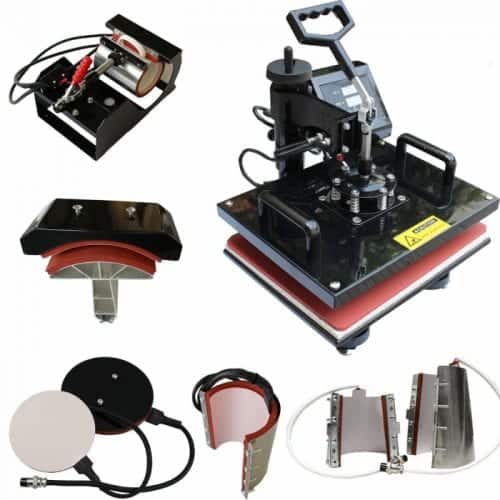 Swivel Heat Press and the different attachments