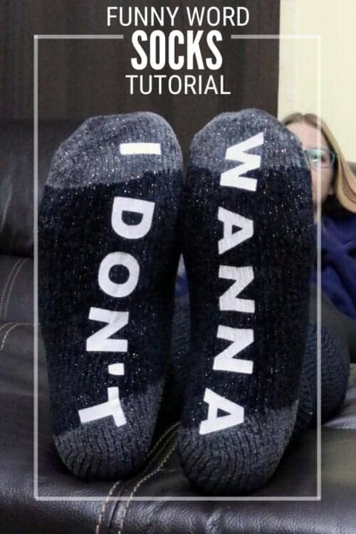 title image for How to Make Funny Word Socks - I Don't Wanna