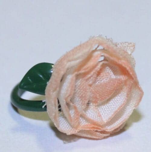Flower Ring with Ribbon.
