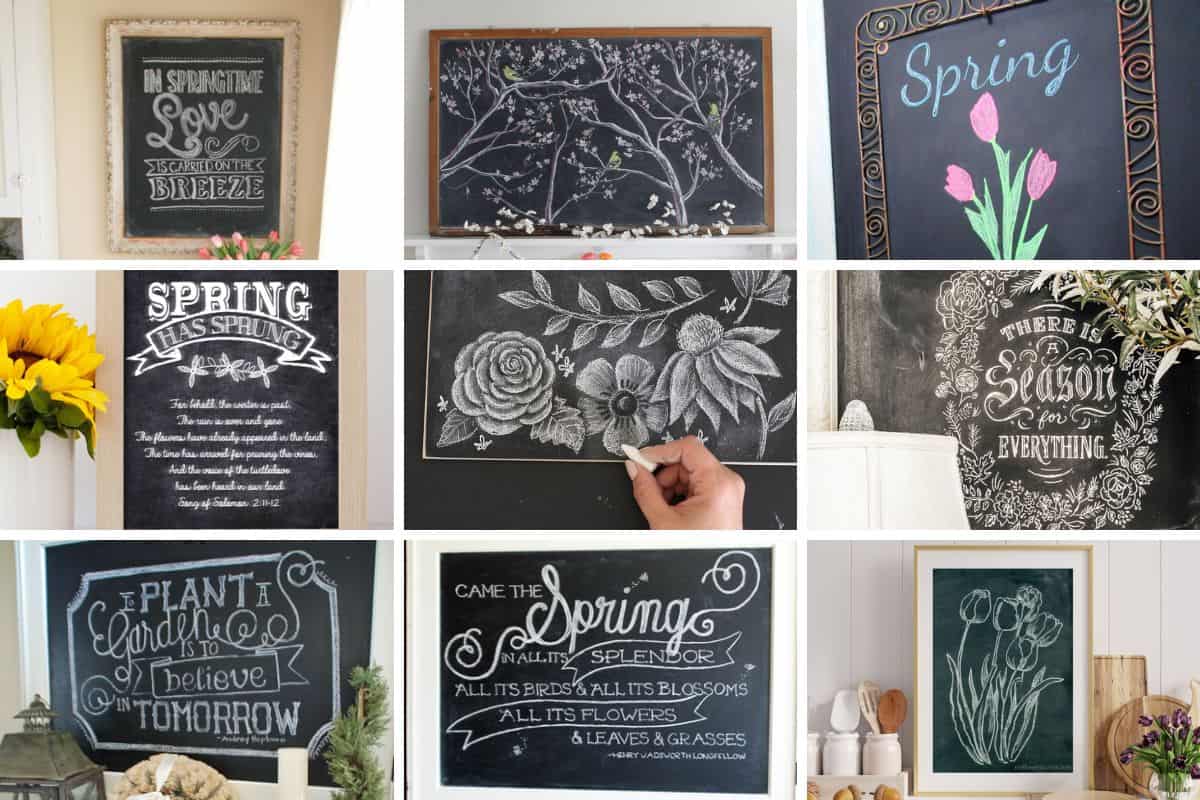 title image for Top 10 Beautiful Spring Chalk Art Ideas You Can Recreate