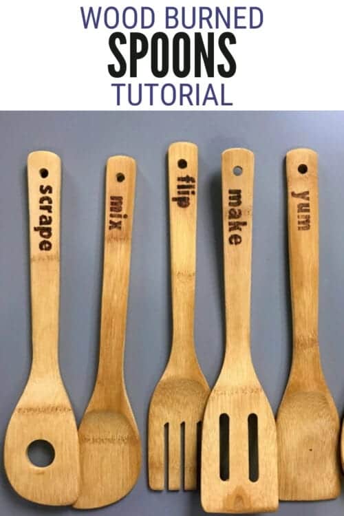 How to Wood Burn Spoons with Mesh Stencils ? (Timelapse with