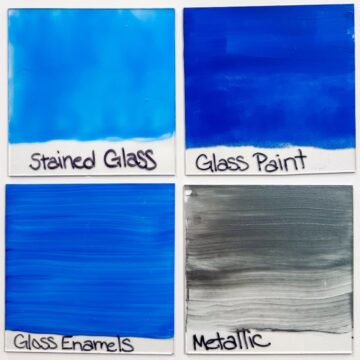 What Glass Paint to Use on Glass, a tutorial with video featured by top US craft blog, The Crafty Blog Stalker.