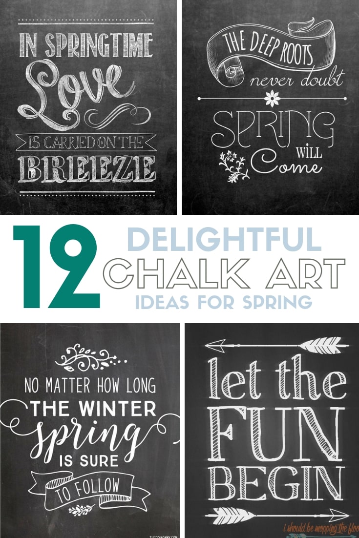 Top 12 Delightful Chalk Art Ideas for Spring - The Crafty Blog Stalker