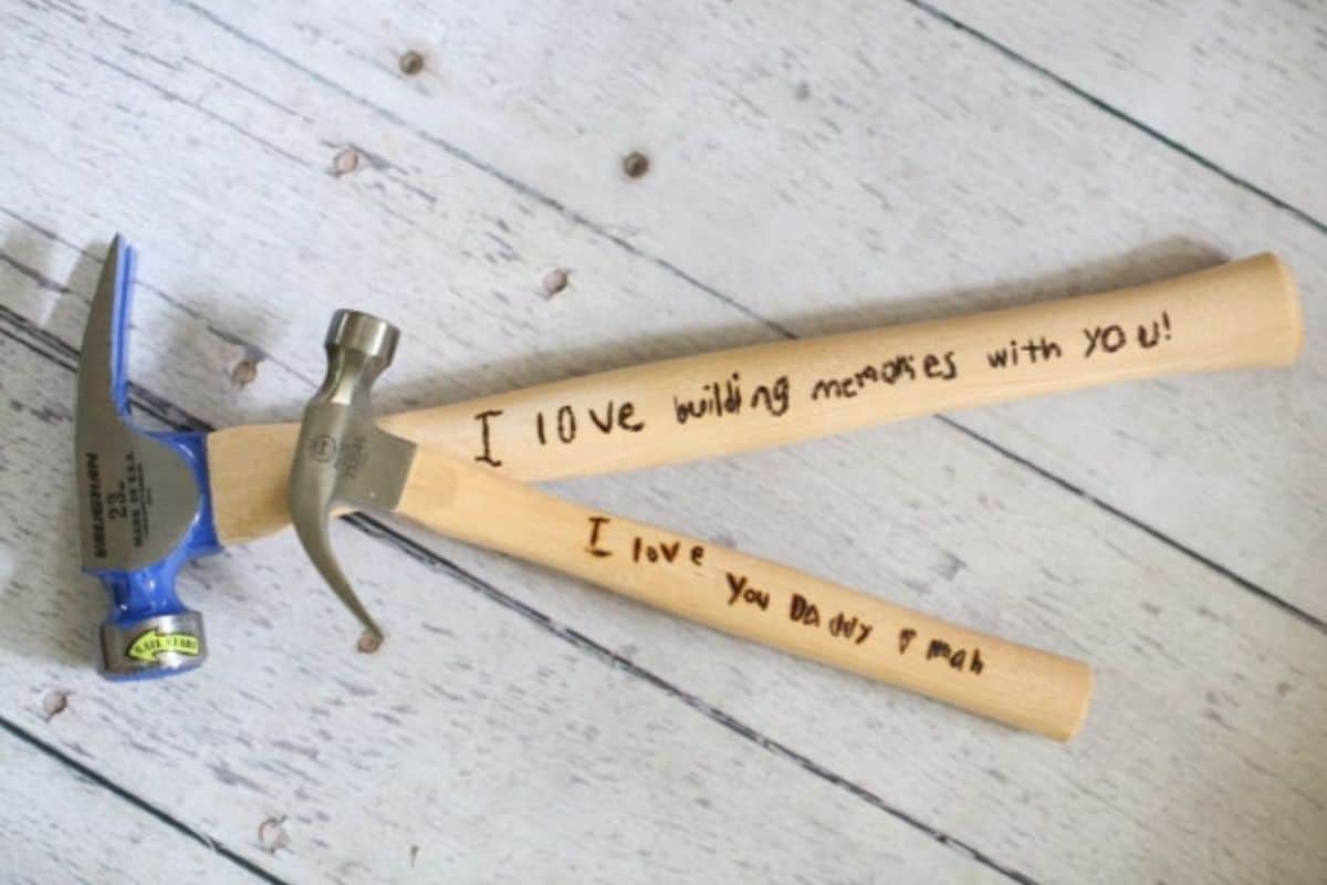 9 DIY Gifts for Dad perfect for Father's Day, featured by top US craft blog, The Crafty Blog Stalker: personalized tools