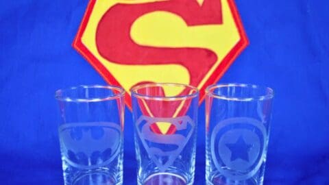 9 DIY Gifts for Dad perfect for Father's Day, featured by top US craft blog, The Crafty Blog Stalker: etched shot glasses