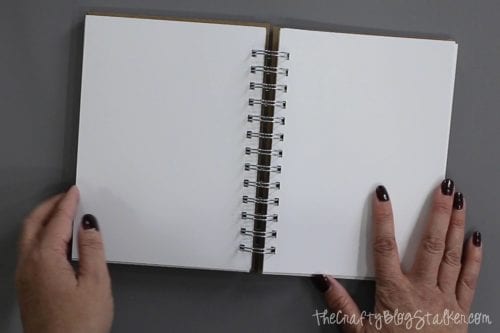 Handmade Journal with the foil quill, a complete tutorial featured by top US craft blog, The Crafty Blog Stalker