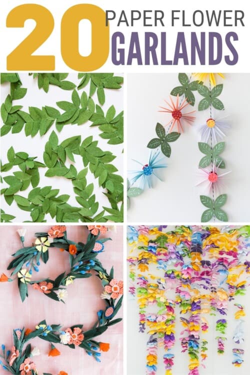 image de titre pour 20 fantastiques guirlandes de fleurs en papier pour les mariages (et comment les fabriquer vous-même)