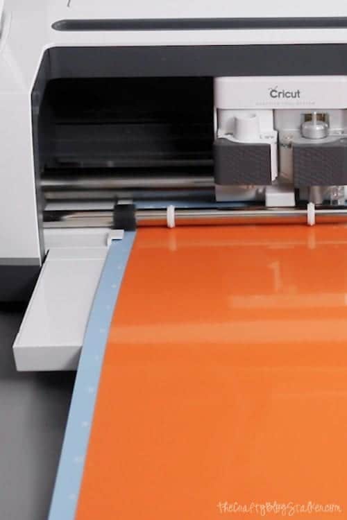 image of cricut maker cutting vinyl stencil
