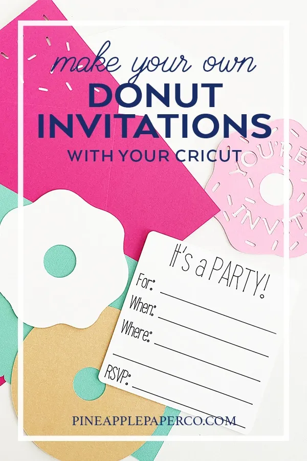 diy donut birthday invitations