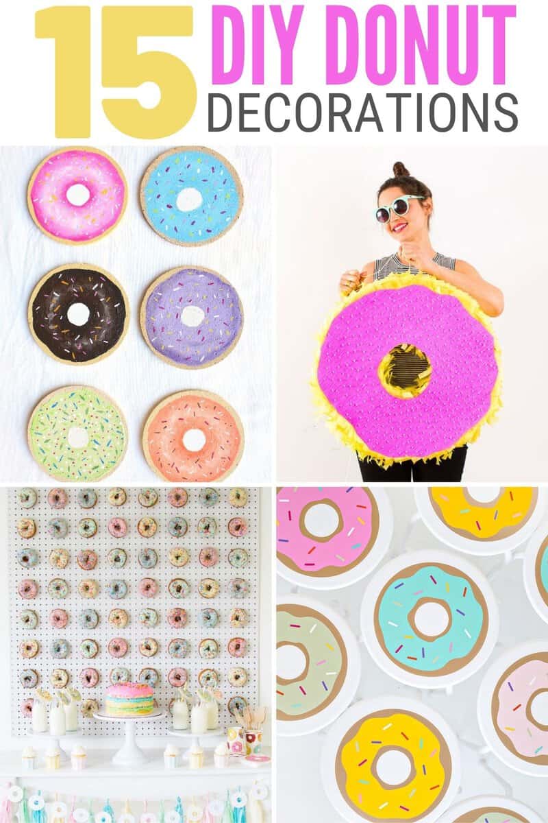 title image for Donut Party Supplies: 15 Fun DIY Donut Decorations