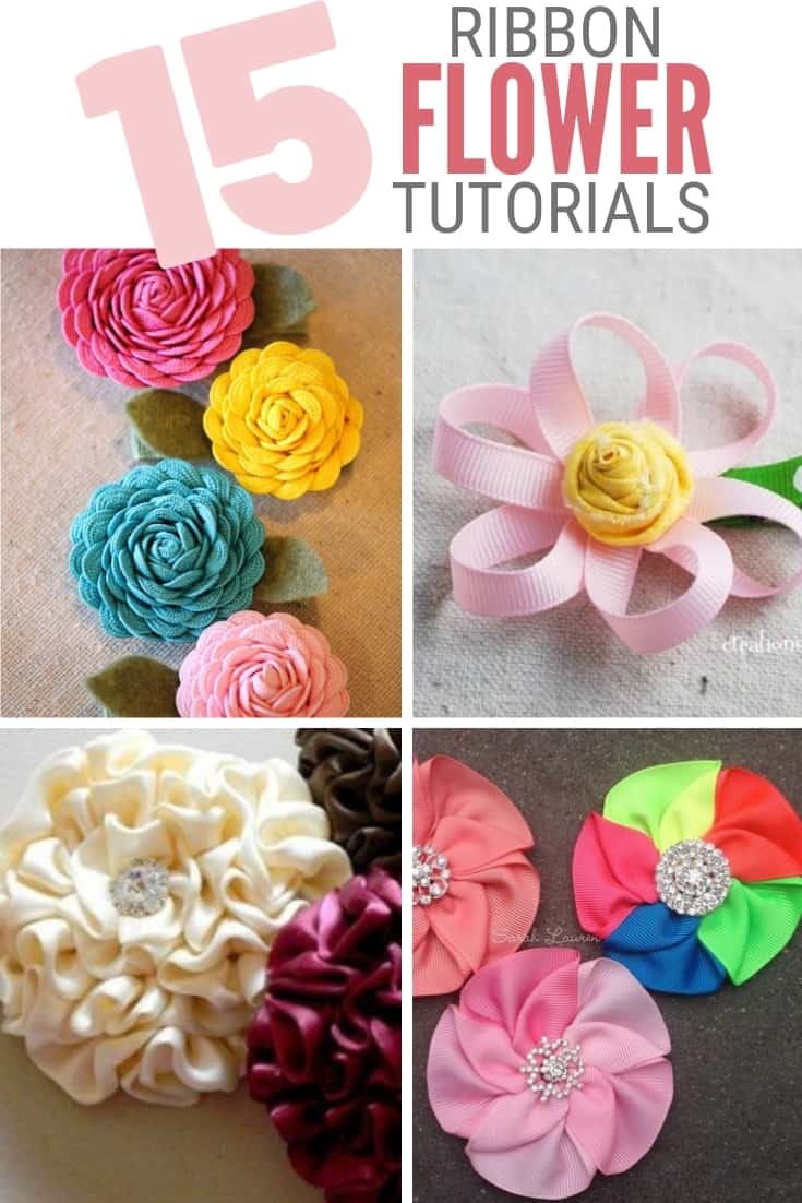 Top 15 Easy Ribbon Flowers | The Crafty Blog Stalker