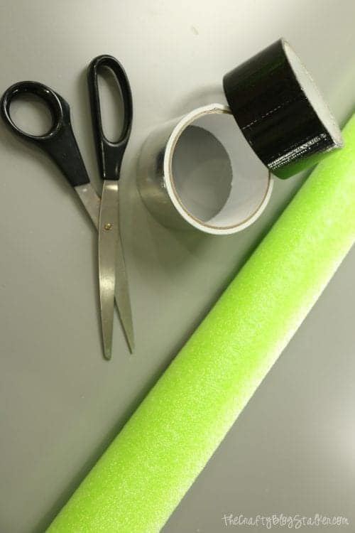 DIY Pool Noodle Lightsaber tutorial featured by top US craft blog, The Crafty Blog Stalker