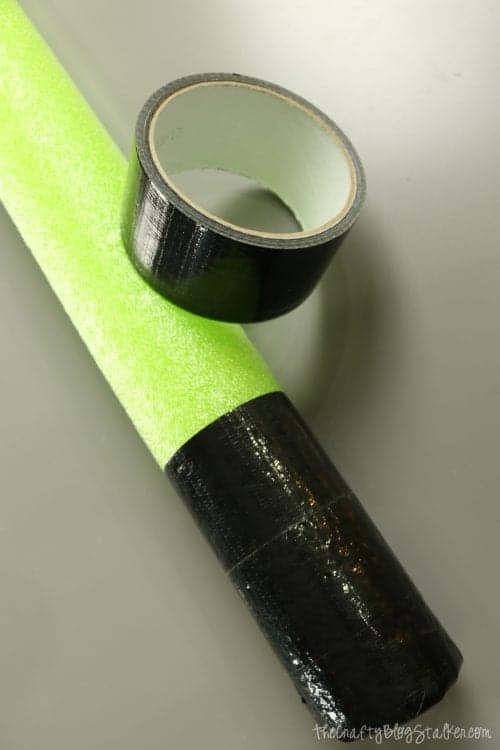 DIY Pool Noodle Lightsaber tutorial featured by top US craft blog, The Crafty Blog Stalker