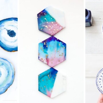 Top 20 Easy-to-Make DIY Coasters featured by top US craft blog, The Crafty Blog Stalker