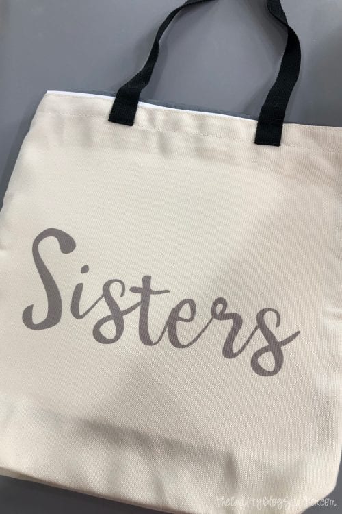 Personalized tote bags using Cricut Infusible Ink, a tutorial featured by top US craft blog, The Crafty Blog Stalker