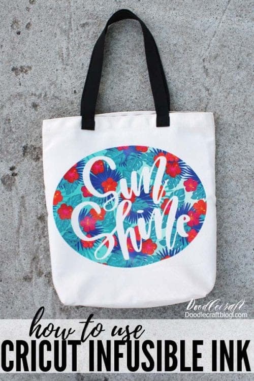 Infusible Ink Projects featured by top US craft blog, The Crafty Blog Stalker: image of infusible ink tote