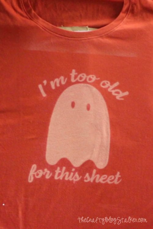 How to Make a Funny DIY Halloween Shirt, a tutorial featured by top US craft blog, The Crafty Blog Stalker