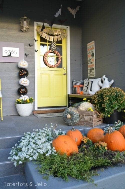 Halloween Bat Porch Decor.