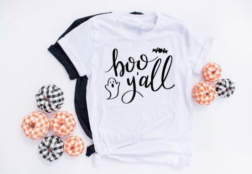 Make Your Own Halloween Boo Y'all Shirt