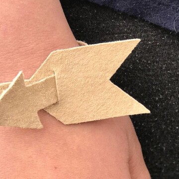 How to Make a DIY Arrow Leather Bracelet with the Cricut Explore Air 2 featured by top US craft blog, The Crafty Blog Stalker