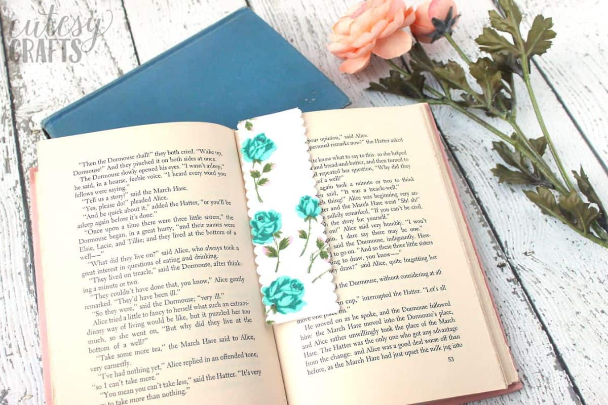 Handmade Bookmarks using Vintage Linens.