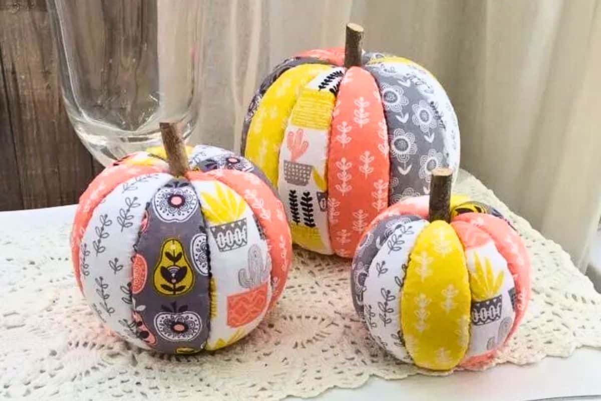 Fabric Pumpkins.