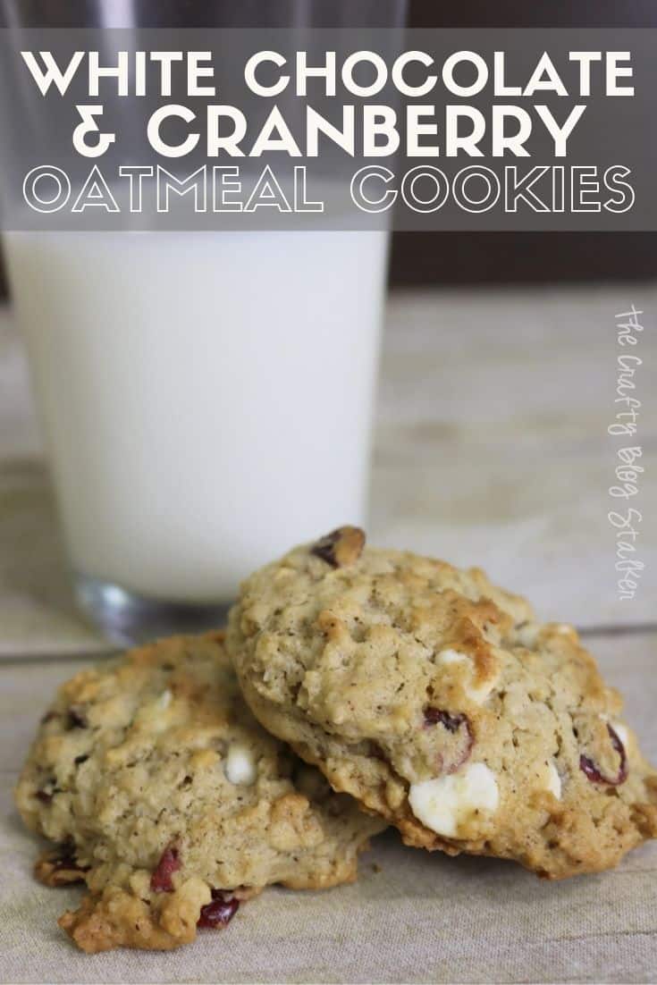 White Chocolate & Cranberry Oatmeal Cookies