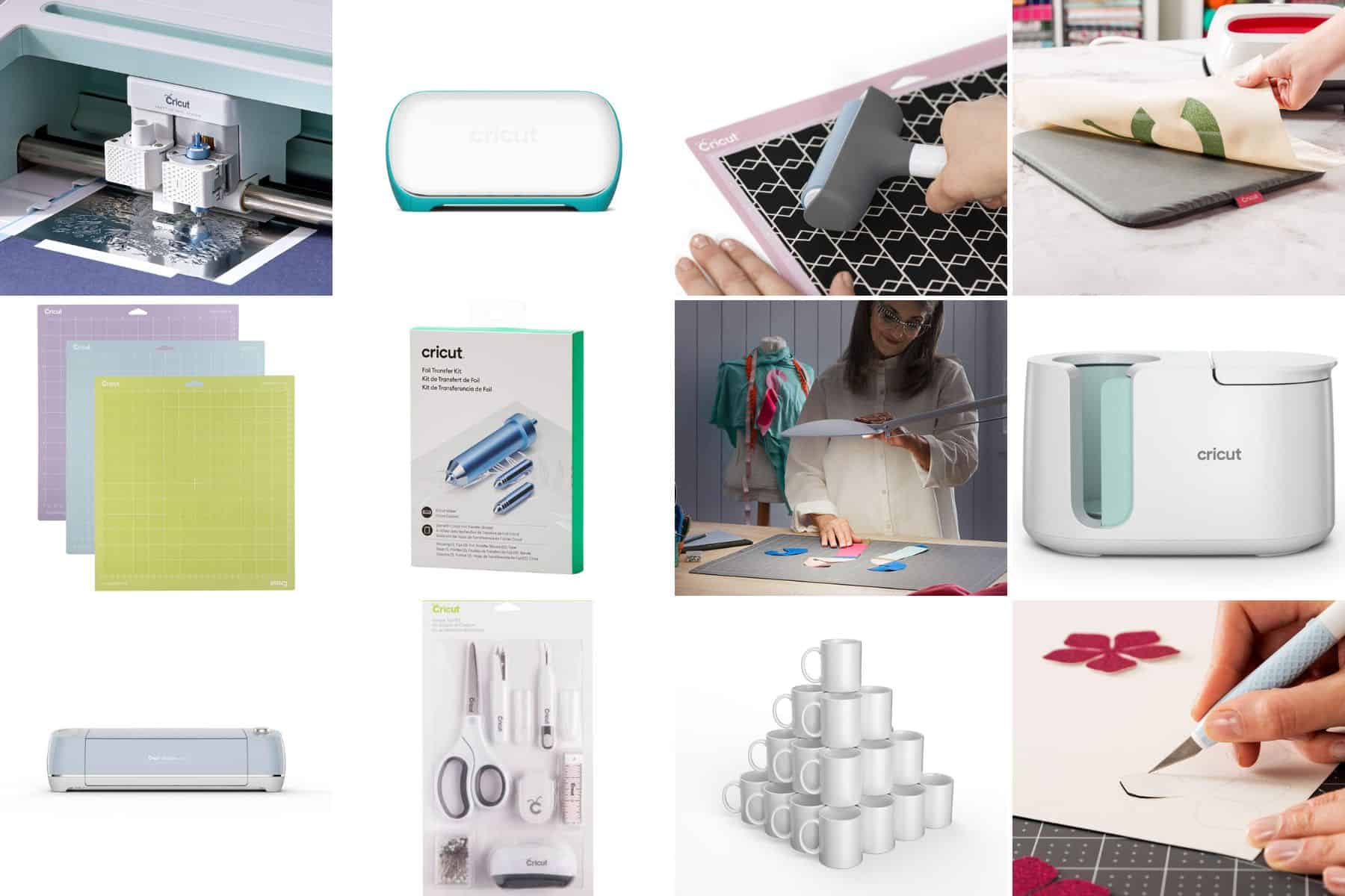 Collage with 12 gift ideas for Cricut users.