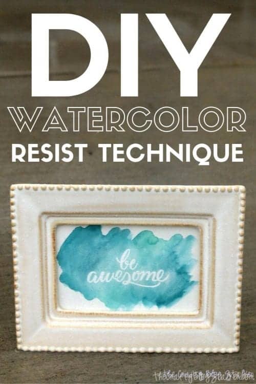 How to Make a DIY Watercolor Saying, a tutorial featured by top US craft blog, The Crafty Blog Stalker